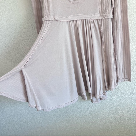Free People Women’s Birdie Henley in Lilac - Picture 6 of 16